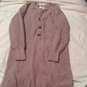 Old Navy Pink Long Sleeve Dress